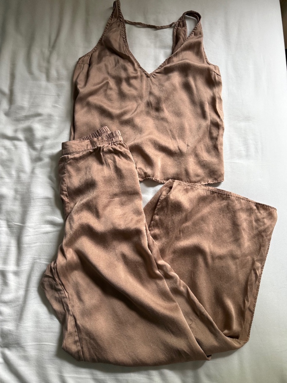 Lunya Washable Silk Tank and Pants Set
